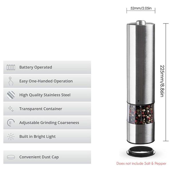 high-grade stainless steel pepper mill electric pepper mill grinder manual pepper grinder coffee grinder slijpmachine
high-grade stainless steel pepper mill electric pepper mill grinder manual pepper grinder coffee grinder slijpmachine