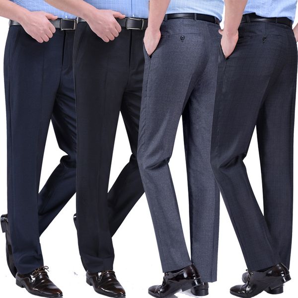 new summer cozy men's suits pants business casual mens dress trousers thin middle-aged men dad suit pants high waist loose flat, White;black
new summer cozy men's suits pants business casual mens dress trousers thin middle-aged men dad suit pants high waist loose flat, White;black