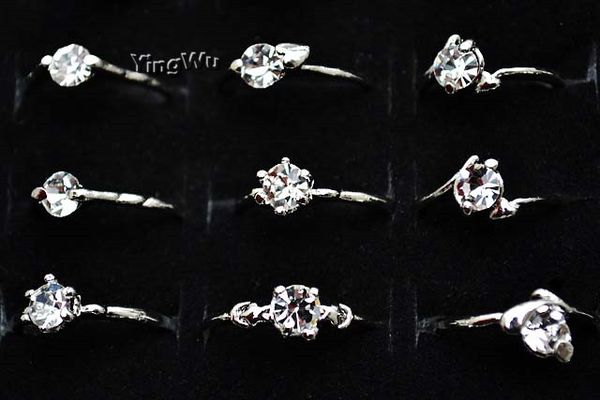 yingwu men women bulk mixed crystal rhinestone silver plated wedding band ring 10pcs wholesale, Slivery;golden
yingwu men women bulk mixed crystal rhinestone silver plated wedding band ring 10pcs wholesale, Slivery;golden