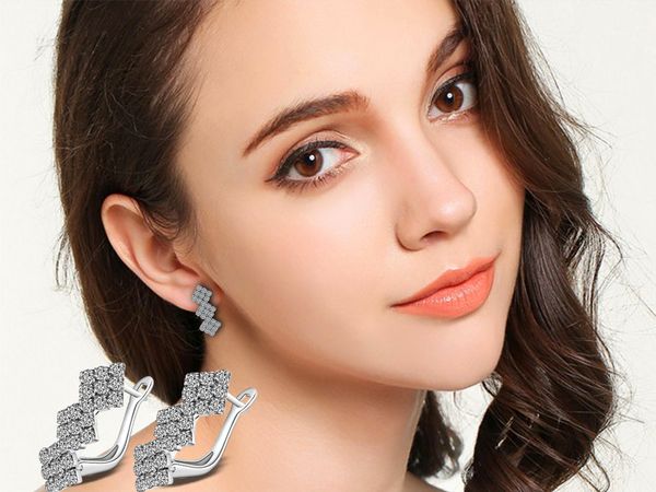 south korea new earrings accessories popular fashion ol popular import zircon earrings temperament crystal, Golden;silver
south korea new earrings accessories popular fashion ol popular import zircon earrings temperament crystal, Golden;silver