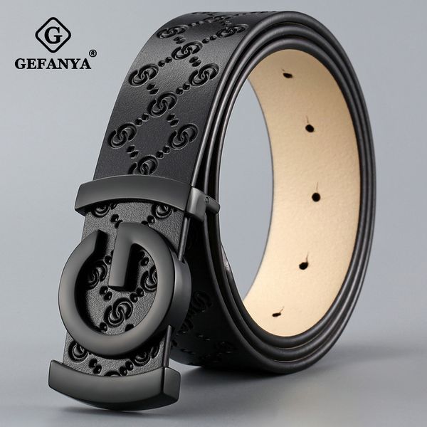 gefanya fashion cow genuine leather men belt smooth buckle male strap for business casual jeans waistband, Black;brown
gefanya fashion cow genuine leather men belt smooth buckle male strap for business casual jeans waistband, Black;brown