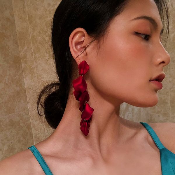 red acrylic leaf flower pendant long drop earrings for women florate brand fashion party statement dangle earrings jewelry, Golden
red acrylic leaf flower pendant long drop earrings for women florate brand fashion party statement dangle earrings jewelry, Golden