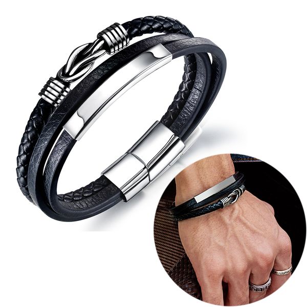 stainless steel twist weaved pu leather charm bracelets fashion cool men costume accessories black cuff bangle bracelet birthday gift, Golden;silver
stainless steel twist weaved pu leather charm bracelets fashion cool men costume accessories black cuff bangle bracelet birthday gift, Golden;silver