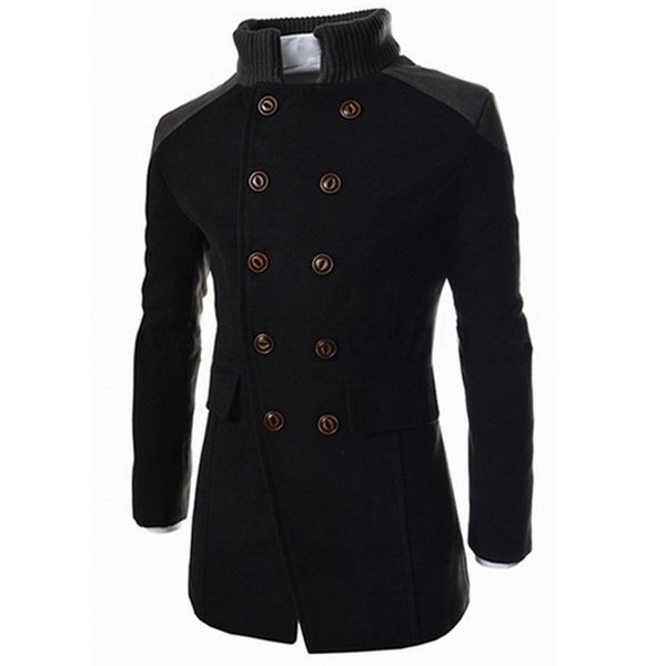 men jacket warm winter trench long outwear button smart overcoat men stylish formal coats, Black
men jacket warm winter trench long outwear button smart overcoat men stylish formal coats, Black