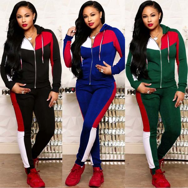 Women Jogger Sport Suit Tracksuits Pullovers Sweatshirts Casual Sportwear Long Sleeve Zipper Hooded Jackets Two-piece Pants Set
Women Jogger Sport Suit Tracksuits Pullovers Sweatshirts Casual Sportwear Long Sleeve Zipper Hooded Jackets Two-piece Pants Set