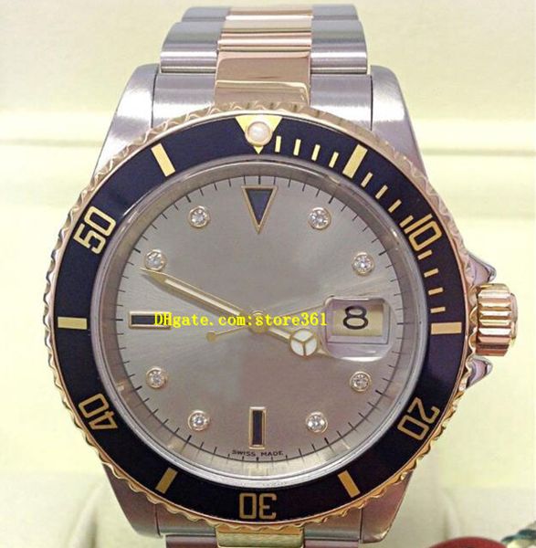 original box certificate mens watches 16613 bi/colour serti dial 40mm asia 2813 movement automatic, Slivery;brown
original box certificate mens watches 16613 bi/colour serti dial 40mm asia 2813 movement automatic, Slivery;brown