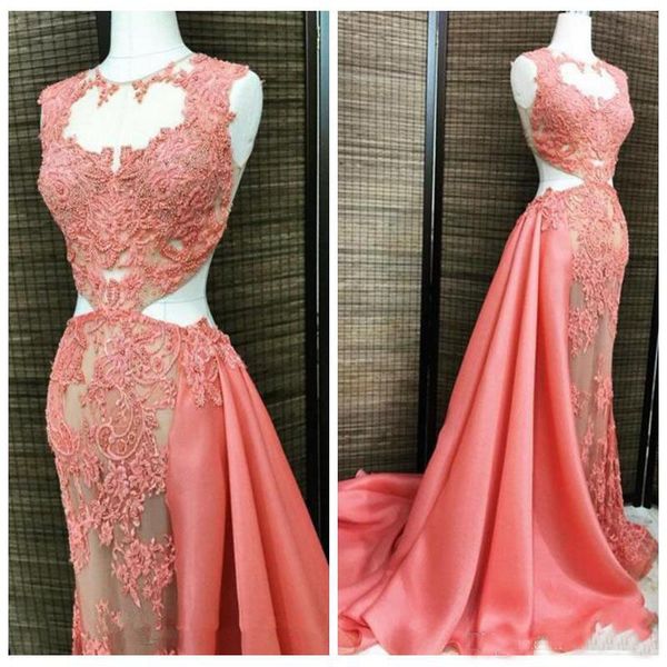 2019 New Designer Evening Dresses Jewel Sheer Neck Beads Cutaway Side Slim Customized Long Lace Formal Special Occasion Gowns Prom Dresses
2019 New Designer Evening Dresses Jewel Sheer Neck Beads Cutaway Side Slim Customized Long Lace Formal Special Occasion Gowns Prom Dresses