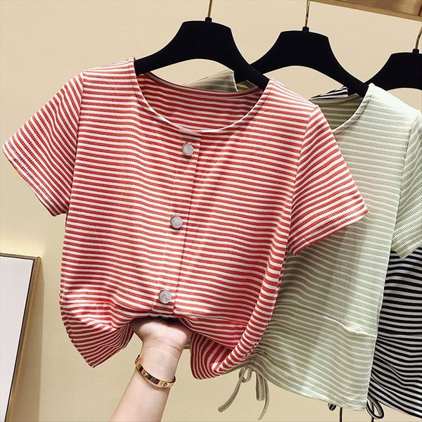 20 short-sleeved t-shirt popular chic striped ins fashion 20 women's short-sleeved t-shirt popular chic striped ins women's fashio, White
20 short-sleeved t-shirt popular chic striped ins fashion 20 women's short-sleeved t-shirt popular chic striped ins women's fashio, White