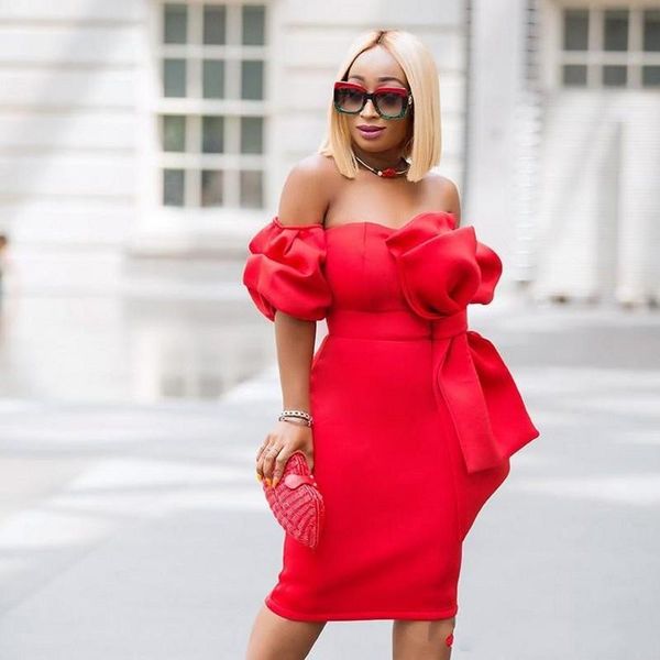 african red knee length sheath cocktail dresses with bow off shoulder plus size evening dress satin plus size party dress vestidos, Black
african red knee length sheath cocktail dresses with bow off shoulder plus size evening dress satin plus size party dress vestidos, Black