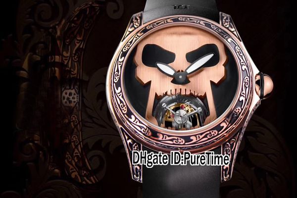 new 45mm admiral's cup bubble tattoo carving punk rose gold black dial big white skull automatic tourbillon mens watch rubber puretime, Slivery;brown
new 45mm admiral's cup bubble tattoo carving punk rose gold black dial big white skull automatic tourbillon mens watch rubber puretime, Slivery;brown