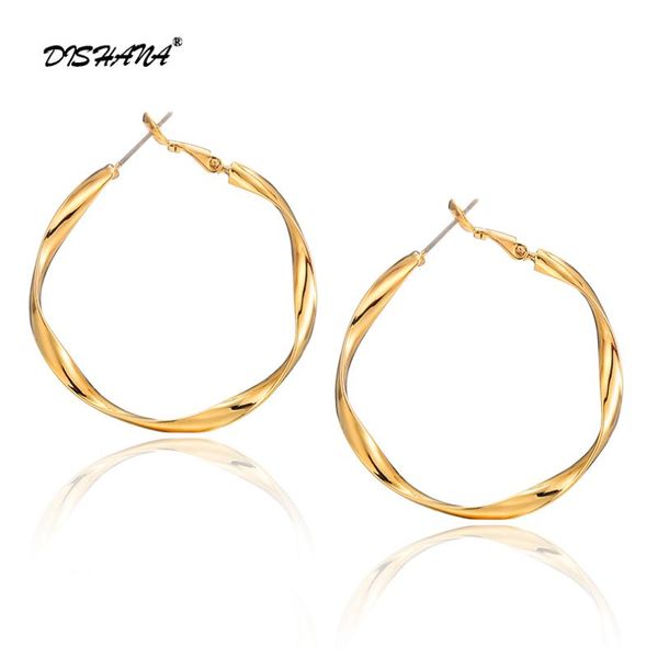 dishana simple gold color big hoop earring for women fashion jewelry accessories large circle round hoop earrings e0778, Golden
dishana simple gold color big hoop earring for women fashion jewelry accessories large circle round hoop earrings e0778, Golden