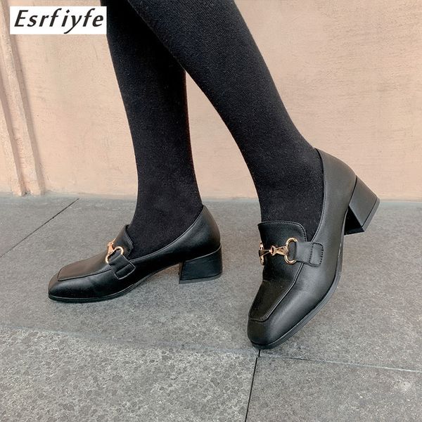 esrfiyfe new fashion women pumps outside square toe genuine leather mid heels slip-on women shoes drop shipping large size 33-43, Black
esrfiyfe new fashion women pumps outside square toe genuine leather mid heels slip-on women shoes drop shipping large size 33-43, Black