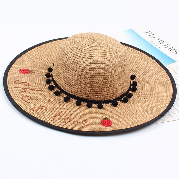 ladies sun hat summer beach straw hat letter embroidered sombrero sun hat wide cap foldable, Blue;gray
ladies sun hat summer beach straw hat letter embroidered sombrero sun hat wide cap foldable, Blue;gray