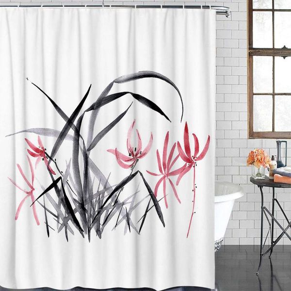 shower curtains modern curtain flowers leaves ink painting printed bathroom decor waterproof fabric
shower curtains modern curtain flowers leaves ink painting printed bathroom decor waterproof fabric