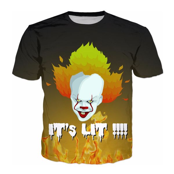 newe fashion men/woman joker it movie funny 3d print t-shirt casual short sleeve funny t shirt tees t-shirt bb41, White;black 
newe fashion men/woman joker it movie funny 3d print t-shirt casual short sleeve funny t shirt tees t-shirt bb41, White;black