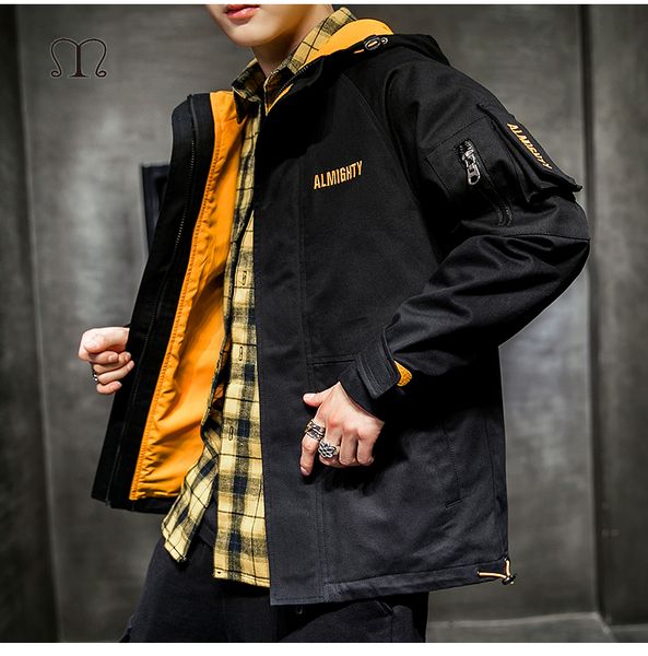 new mens brand windbreaker outwear 2019 winter multi pockets design male warm sportswear men fashion oversize casual hooded coat, Black;brown
new mens brand windbreaker outwear 2019 winter multi pockets design male warm sportswear men fashion oversize casual hooded coat, Black;brown