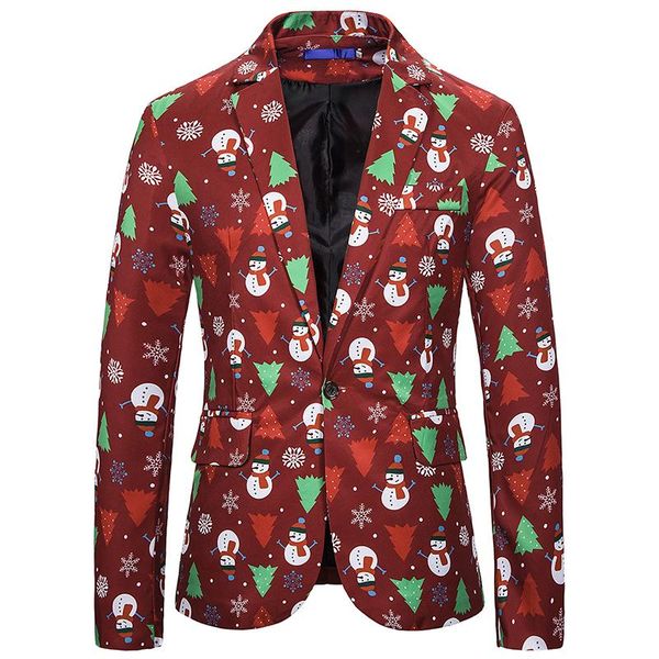 men's blazer jacket christmas snowman print casual blazer men slim fit costume homme stage costume, White;black
men's blazer jacket christmas snowman print casual blazer men slim fit costume homme stage costume, White;black