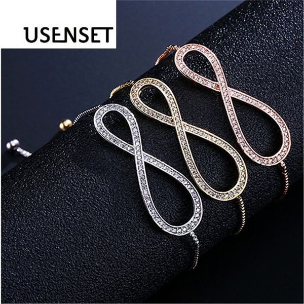 cubic zirconia number 8 bracelet & bangle for women copper adjustable chainas b charm jewelry hand accessories 02l18, Black
cubic zirconia number 8 bracelet & bangle for women copper adjustable chainas b charm jewelry hand accessories 02l18, Black