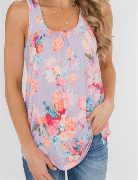 women floral printed tank fashion designer ladies vest casual slim female apparel, White
women floral printed tank fashion designer ladies vest casual slim female apparel, White