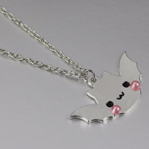 white pink mirror shiny bat halloween spooky kawaii pastel goth jewelry lolita fashion cute pendant necklace bm011, Silver
white pink mirror shiny bat halloween spooky kawaii pastel goth jewelry lolita fashion cute pendant necklace bm011, Silver