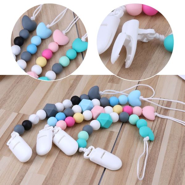 baby teething pacifier chain clips with silicone beads carefully crafted hand-made soothie nipples holder chew toys
baby teething pacifier chain clips with silicone beads carefully crafted hand-made soothie nipples holder chew toys