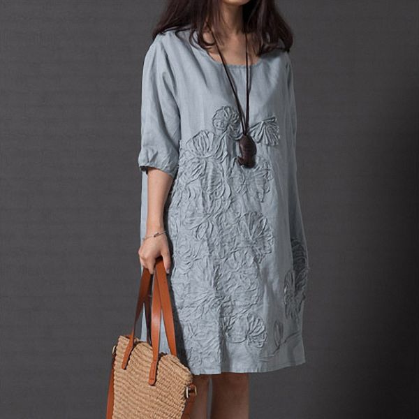 summer dresses womens clothing summer size women plus round neck solid color beach half sleeve dress women cotton linen designer clothes, Black;gray
summer dresses womens clothing summer size women plus round neck solid color beach half sleeve dress women cotton linen designer clothes, Black;gray