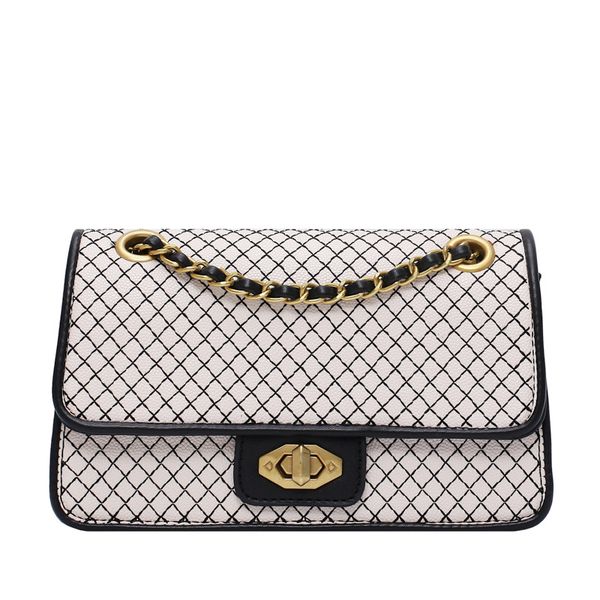 women quilted plaid crossbody bag fashion soft pu leather women's handbag lock chain shoulder messenger bag
women quilted plaid crossbody bag fashion soft pu leather women's handbag lock chain shoulder messenger bag
