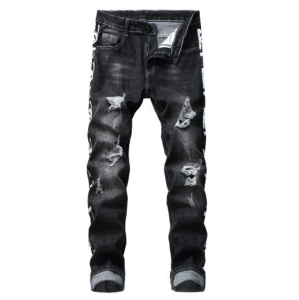 mens jeans stretch hole stretch print slim nostalgic denim trousers american style zipper decorative button fashion mens jeans, Blue
mens jeans stretch hole stretch print slim nostalgic denim trousers american style zipper decorative button fashion mens jeans, Blue