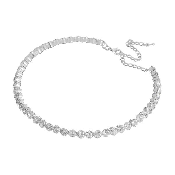 rhinestone choker with elegant unique design - great gifts for women - excellent wedding gift, Silver
rhinestone choker with elegant unique design - great gifts for women - excellent wedding gift, Silver