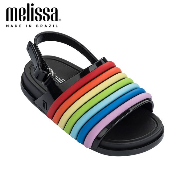 mini melissa beach slide sandal rainbow girl boy jelly shoes sandals 2020 baby shoes melissa sandals non-slip kids shoes sandals t200701, Black;red
mini melissa beach slide sandal rainbow girl boy jelly shoes sandals 2020 baby shoes melissa sandals non-slip kids shoes sandals t200701, Black;red