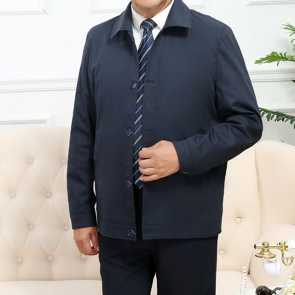 autumn new men's jacket solid color lapel single-breasted coat cotton casual fit version size m-4xl, Black;brown
autumn new men's jacket solid color lapel single-breasted coat cotton casual fit version size m-4xl, Black;brown