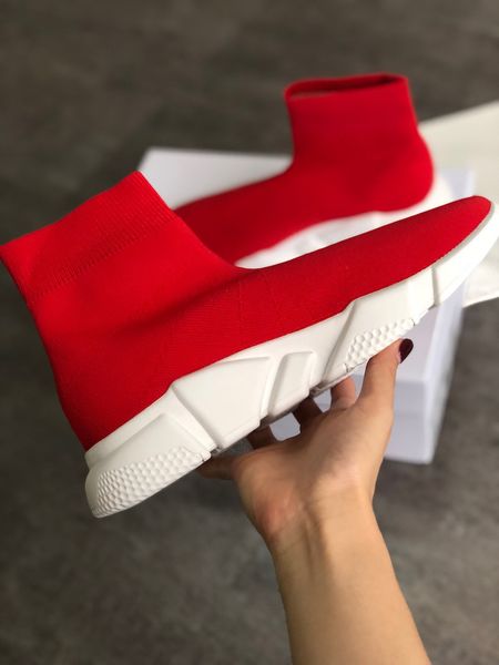 new designer shoes speed sock sneakers stretch mesh high boots for men womens black white red glitter runner flat trainers us5-12 s04
new designer shoes speed sock sneakers stretch mesh high boots for men womens black white red glitter runner flat trainers us5-12 s04