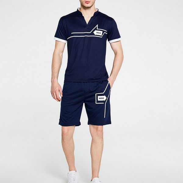 summer men's tracksuit casual short sets stand collar print sports suit business 2 piece sets sport gym fitness outfits, White;black
summer men's tracksuit casual short sets stand collar print sports suit business 2 piece sets sport gym fitness outfits, White;black