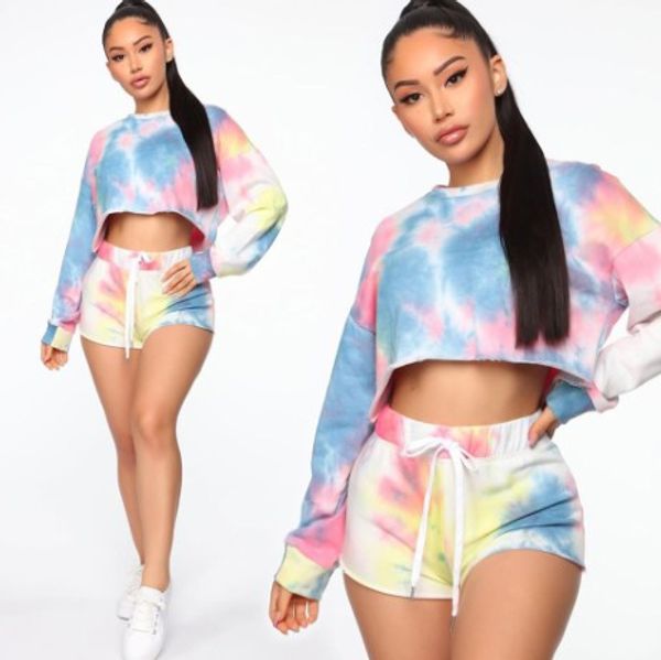 women's dyed long-sleeved short sweatshirt high waist shorts two-piece suit autumn long sleeve sweat shorts casual set, Gray
women's dyed long-sleeved short sweatshirt high waist shorts two-piece suit autumn long sleeve sweat shorts casual set, Gray