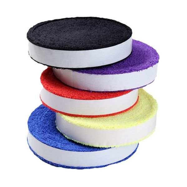 sports anti-slip badminton tennis 1 reel 10m towel glue grip overgrips badminton racket overgrips, Yellow;black
sports anti-slip badminton tennis 1 reel 10m towel glue grip overgrips badminton racket overgrips, Yellow;black