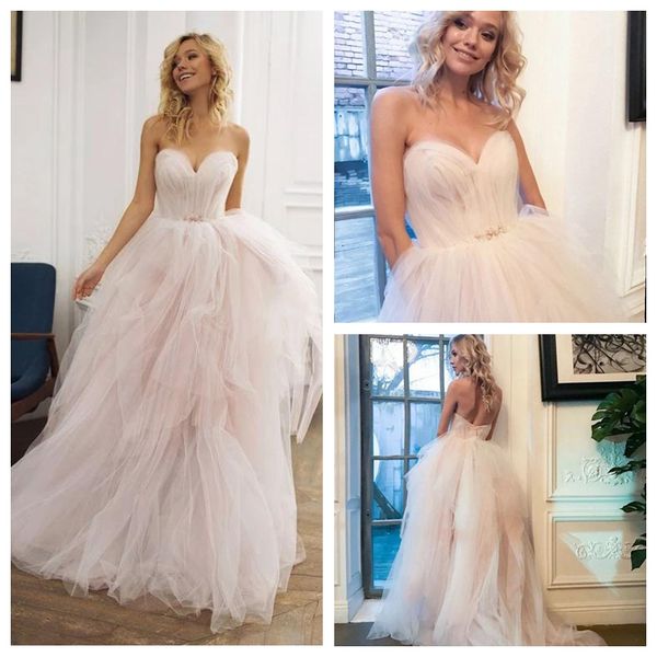 marvelous sweetheart a-line tulle pale pink wedding dresses with horsehair skirt allure wedding dresses beaded waist designer wedding gowns, White
marvelous sweetheart a-line tulle pale pink wedding dresses with horsehair skirt allure wedding dresses beaded waist designer wedding gowns, White