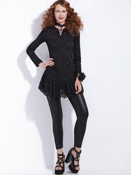 women's blouses & shirts rosetic gothic black shirt lace blouse women bandage up long casual female sleeve hollow out, White
women's blouses & shirts rosetic gothic black shirt lace blouse women bandage up long casual female sleeve hollow out, White