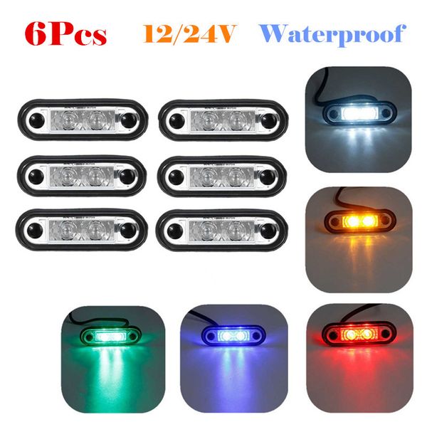 6pcs 12v 24v led side marker lights clearance rear tail brake indicator turn signal lamps truck trailer tractor van waterproof
6pcs 12v 24v led side marker lights clearance rear tail brake indicator turn signal lamps truck trailer tractor van waterproof