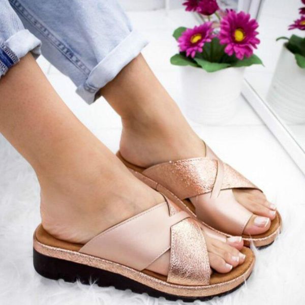 women's sandals and slippers comfortable thick bottom flat bottom women's shoes orthopedic brace sandals and slippers, Black
women's sandals and slippers comfortable thick bottom flat bottom women's shoes orthopedic brace sandals and slippers, Black