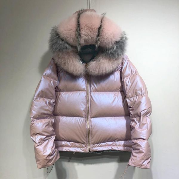large real natural fur 2019 winter jacket women down parkas coats hooded white duck down jacket double sided waterproof coat, Black
large real natural fur 2019 winter jacket women down parkas coats hooded white duck down jacket double sided waterproof coat, Black