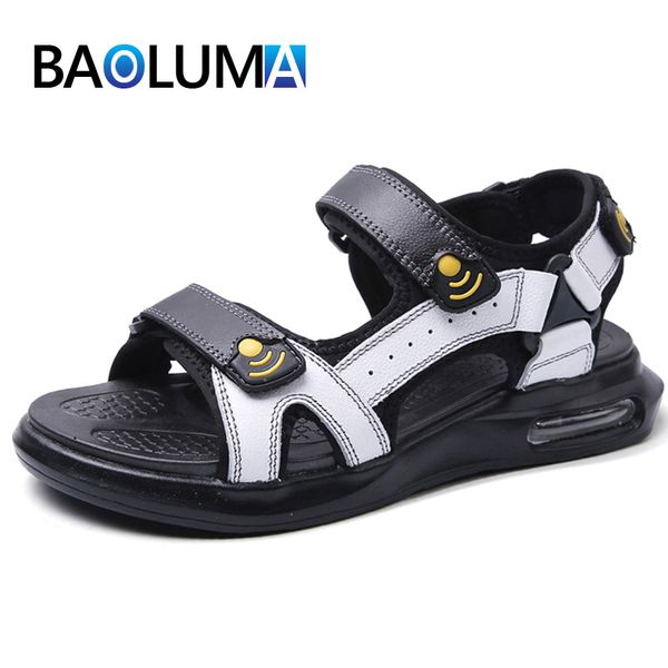 new mens roman wind sandals summer genuine leather mens sandals breathable men beach fashion water shoes, Black
new mens roman wind sandals summer genuine leather mens sandals breathable men beach fashion water shoes, Black