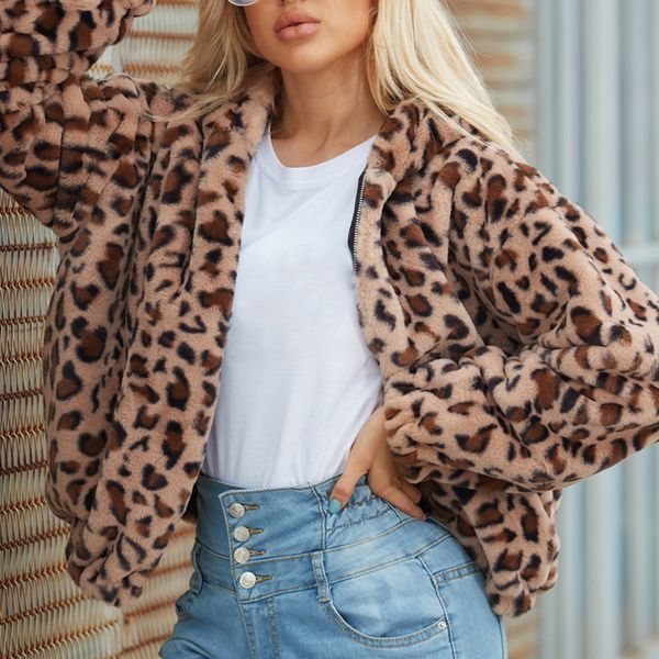 vertvie winter outwear women leopard printed faux fur coat long sleeves warm jackets lapel overcoat fuzzy fluffy coats, Blue;black
vertvie winter outwear women leopard printed faux fur coat long sleeves warm jackets lapel overcoat fuzzy fluffy coats, Blue;black