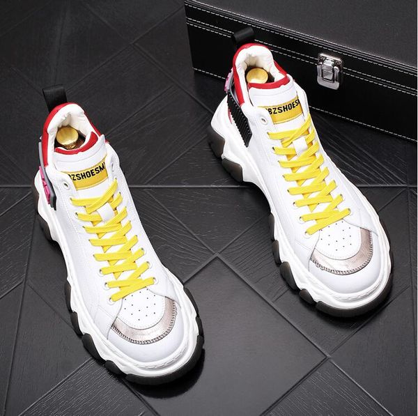 ретро стиль trend кроссовки мужчины обуви шнуровки high top красивой дышащей color matching толстой дно амортизация тапок e387, Black
ретро стиль trend кроссовки мужчины обуви шнуровки high top красивой дышащей color matching толстой дно амортизация тапок e387, Black