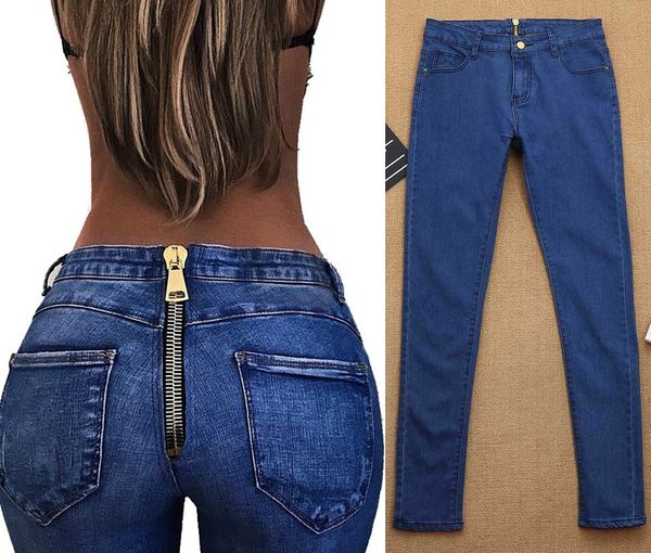 women's jeans back zipper 2021 blue women high waist trousers pencil stretch denim pants drop
women's jeans back zipper 2021 blue women high waist trousers pencil stretch denim pants drop