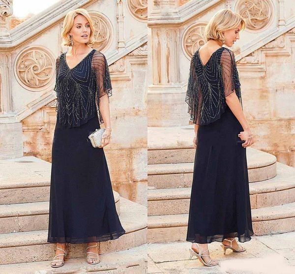 new plus size navy blue mother off bride dresses chiffon v neck beading crystal v back tea length mother of the bride dress, Black;red
new plus size navy blue mother off bride dresses chiffon v neck beading crystal v back tea length mother of the bride dress, Black;red