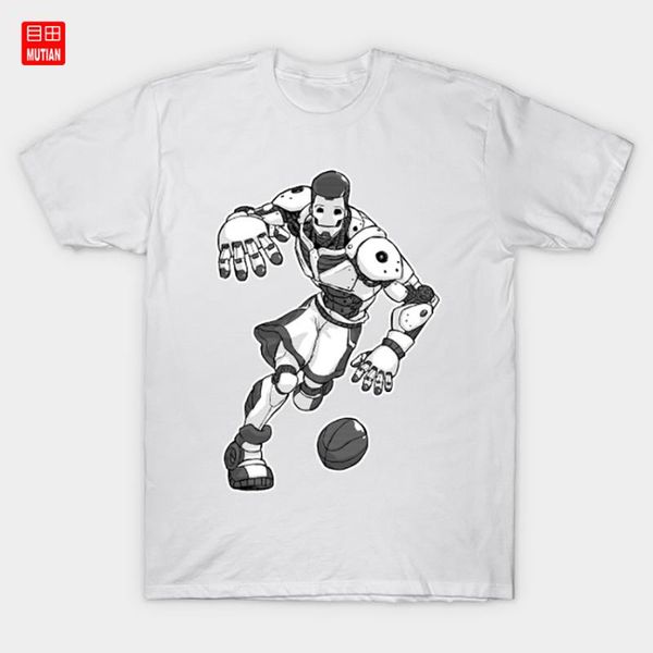 robot baller t-shirt anime robot sports basketball black and white sci fi punk cyborg mecha, White;black
robot baller t-shirt anime robot sports basketball black and white sci fi punk cyborg mecha, White;black