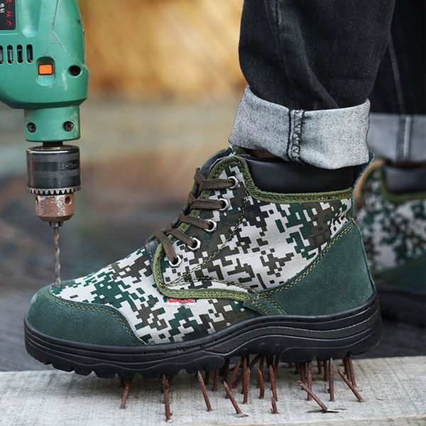 winter men plus velvet camouflage labor insurance shoes smash-proof puncture safety work boots men's casual cotton shoes, Black
winter men plus velvet camouflage labor insurance shoes smash-proof puncture safety work boots men's casual cotton shoes, Black
