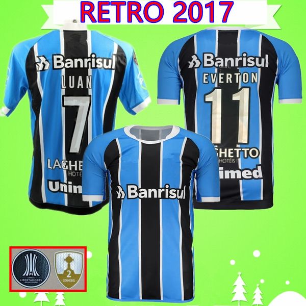 2017 retro gremio paulista soccer jerseys brazil home blue vintage football shirts everton luan brasil marinho pepe uniforms, Black;yellow
2017 retro gremio paulista soccer jerseys brazil home blue vintage football shirts everton luan brasil marinho pepe uniforms, Black;yellow