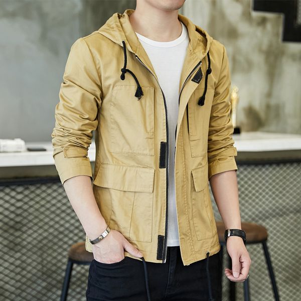 new 2019 spring autumn mens casual hoodie jacket men clothes men's windbreaker coat male outwear, Black;brown
new 2019 spring autumn mens casual hoodie jacket men clothes men's windbreaker coat male outwear, Black;brown