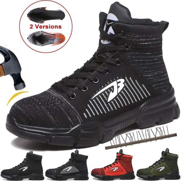 cungel winter new men or women anti smashing cotton steel toe work shoes high boots with fur men puncture proof safety shoes, Black
cungel winter new men or women anti smashing cotton steel toe work shoes high boots with fur men puncture proof safety shoes, Black